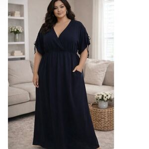 Cato Deep Blue Maxi Dress